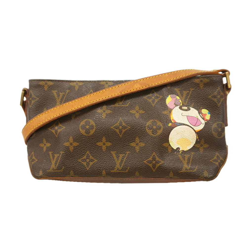 Louis Vuitton Monogram Panda Trotteur Shoulder Bag M51241 Brown Women's